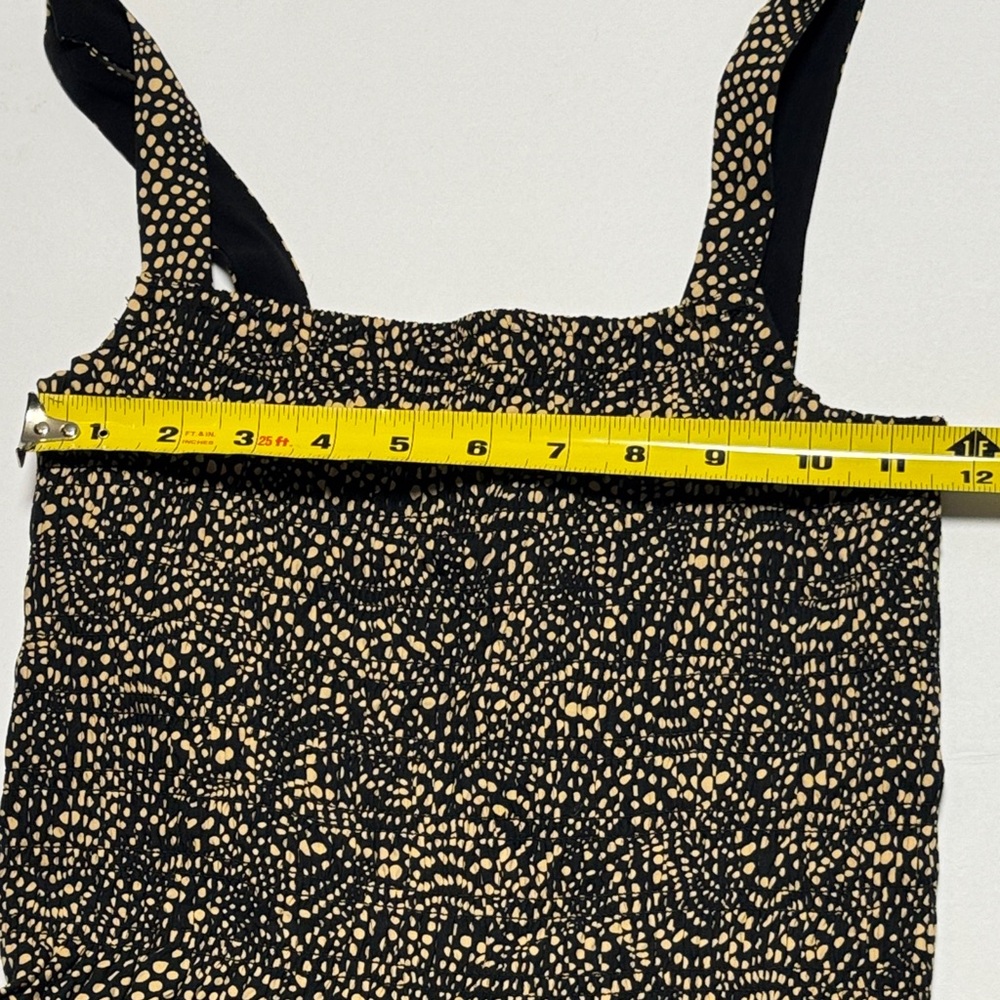 MADEWELL Smocked Drop-Waist Spiral Dot Black Cream Cotton Maxi Dress SUM 24 SM? - Picture 9 of 14